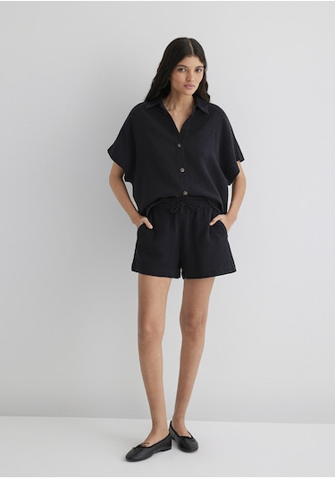Mavi Bayan Gömlek 1210758-900 Siyah Siyah
