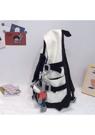 Xindoker Genç Kızlar İçin Şık Ve Büyük Kapasiteli Sırt Çantası - Laptop Ve Okul Eşyaları İçin Beyaz