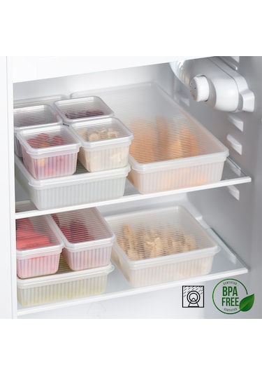 Porsima 2011 8'li Buzluk Buzdolabı Düzenleyici Saklama Kabı Beyaz