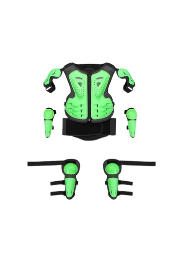 Suntek Motosiklet Diz Dirsek Kol Omuz Koruma Pedi Yeşil