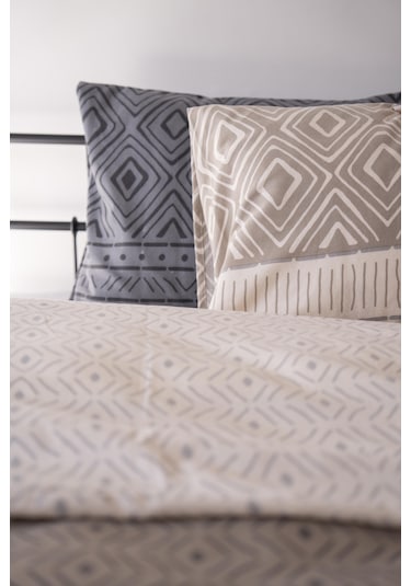 Cotton Collection Kışlık Pazen Çift Kişilik Nevresim Seti Artica Renkli
