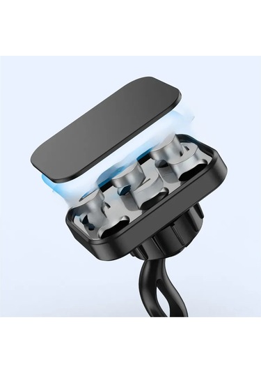 Maiyame C1 Kırmızı Pinguin Modeli, 6 Mıknatıslı Çift Başlı 360 Döner Araç İçi Manyetik Telefon Tutucu - Navigasyon Ve Eğlence İçin Kolay Kurulumlu