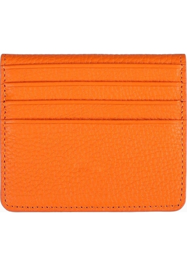 Damy Hakiki Deri Unisex Kartlık 512mg - Turuncu