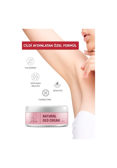Jiyu Ter Kokusu Önleyici Doğal Krem Deodorant 50 ML