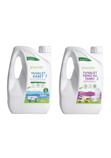 Jenovin Sifon Temizliği Karavan & Tekne Tuvalet Kimyasalı 3L - Katı Atık Parçalama Çam Kokusu
