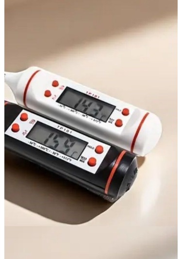 Büro Ev Ofis Mutfağı İçin Dijital Ölçer Derece Gıda Termometresi Gri