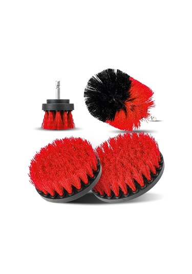 Matkap Temizleme Fırçası 4 Parça, Döner Fırça 2'/3.5'/4'/5' C