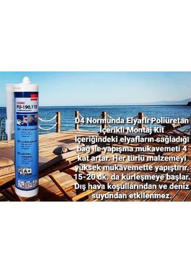 Cosmo PU 190.110 D4 Elyaf Takviyeli 310 ML