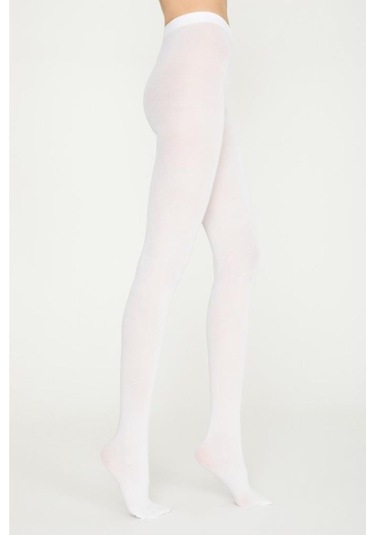 Penti Koton 60 Den Külotlu Çorap Pamuklu Mat Ağlı 2'li Paket Kadın 10-beyaz-xxl 001