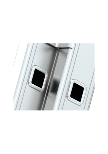 -skybest 2x12 Basamaklı İki Parçalı Çok Amaçlı Alüminyum Merdiven