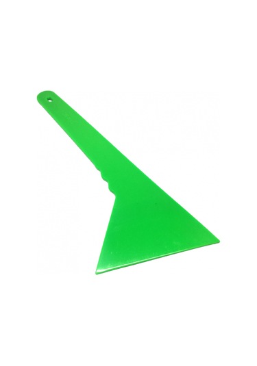 Uzun Saplı Eğik Ragle Arka Cam Filmi Çekme Aparatı Yeşil 33x13cm Onf103