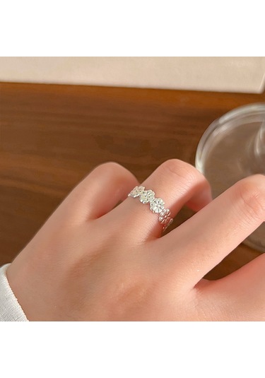 Kadınlar İçin Özel Olarak Tasarlanmış Benzersiz Düz Bantlı Yüzük No.88 Çok Renkli