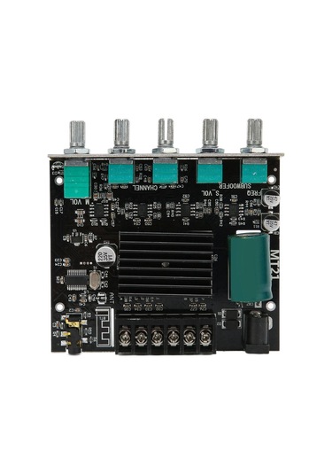 Konesam 2.1 Kanal Bluetooth 5.0 Güçlü Amfi Kartı, 50w+50w+100w Çıkış, Aux Girişi, Tekerlekli Regülasyon, Ters Bağlantı Ve Aşırı Isı Koruması, 4-8ω Hoparlör Uyumlu