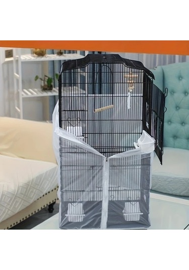 Willowhaven 2 Paket Siyah Beyaz Kafes Filesi - Tüy Geçirmez Toz Önleyici Kuş Ekipmanları