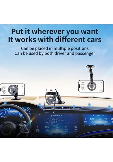 Tongxida Cbtx C13 Montaj Parçası, Magsafe Uyumlu Araç Telefon Tutucu - Gümüş Gümüş