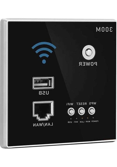 Didadodo 300mbps Duvar Tipi Wifi Erişim Noktası - Wps Şifreleme Ve Usb Portlu Kablosuz Router - Küçük Boyutlu