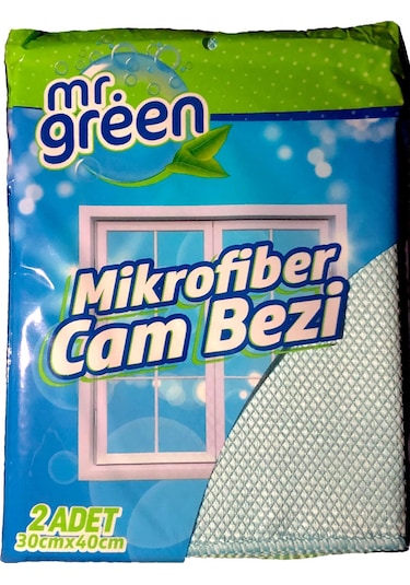 Mr. Green Mikrofiber Cam Bezi 30 x 40 CM 2'li