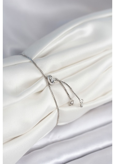 Çiçek Model Asansörlü Gümüş Renk Kadın Bileklik Çok Renkli