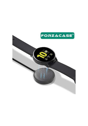 Forzacase Samsung Galaxy Uyumlu Watch 6 Serileri İçin Usb Manyetik Şarj Kablosu - Fc017 Siyah