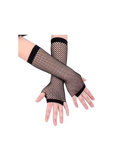 Uzun Fileli & Örgü Eldiven 1 Çift
