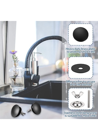 Agoodshop Lavabo Matı Sıçrama Koruyucu Mutfak Musluk Tutucu Emici Mat, Deri Konturlu Kahverengi Küçük Siyah