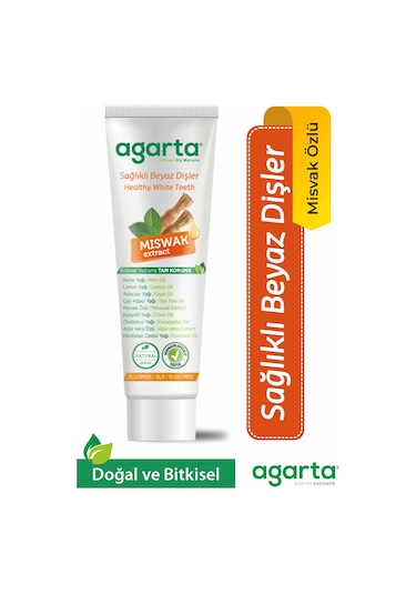 Agarta Doğal Misvak Özlü Diş Macunu 100 ML