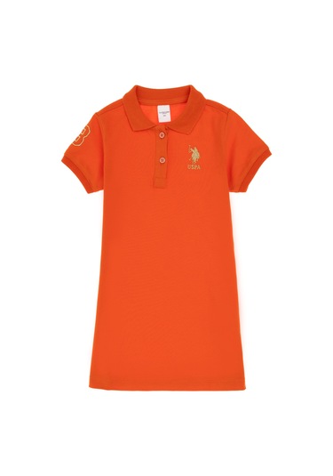 U.s. Polo Assn. Kız Çocuk Nar Çiçeği Elbise Örme 50306333-vr039 Nar Cıcegı Nar Çiceği