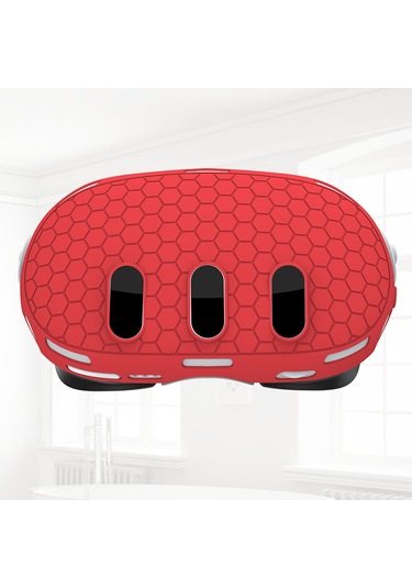 Meta Quest 3 İçin Koruyucu Kılıf Vr Kulaklık Kaymayı Önleyici Düşmeyi Önleyen Silikon Kapak - Siyah