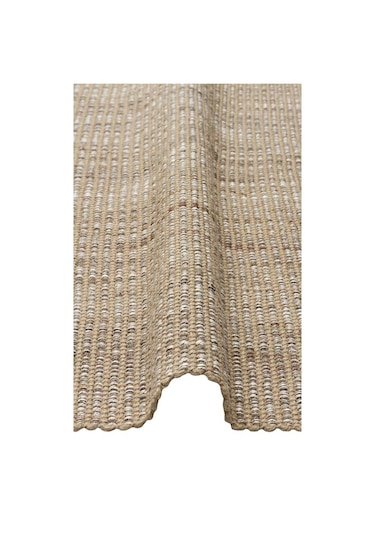 Doha Dh 01 Beıge Jüt Ve Polyester İle Üretilen Çift Taraflı Modern Kilim