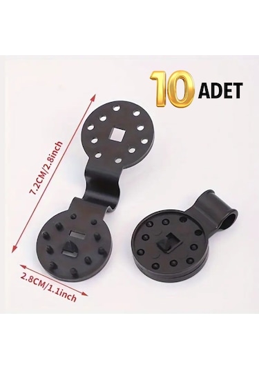 10 Adet Güneşlik Filesi Sabitleme Klipsleri, Gölgelik Bezi Ve Bra Diğer