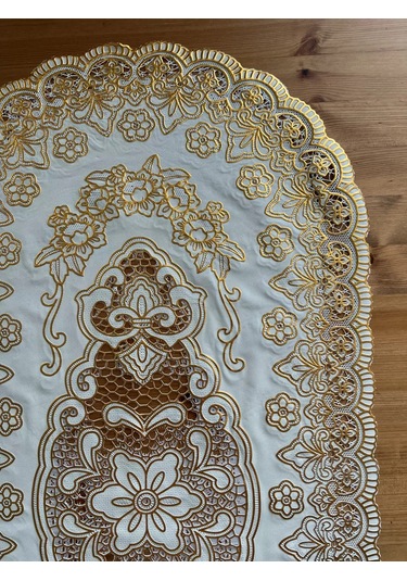 Best Price 34 Masa Bezi Oval Dekoratif 227968729 Altın Rengi