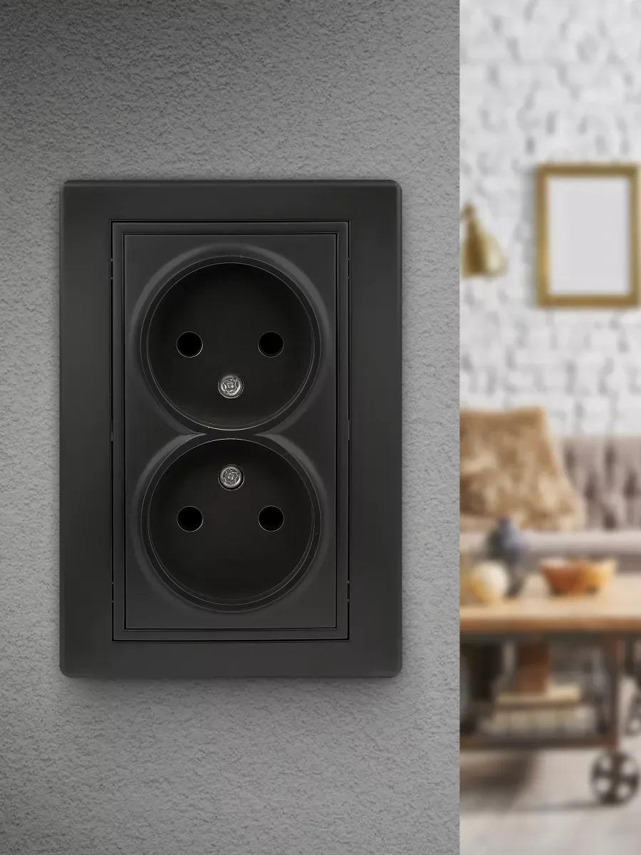 Intro Plano Çiftli Gömme Priz Topraklamasız 16a-250v 262136494 1-204-05