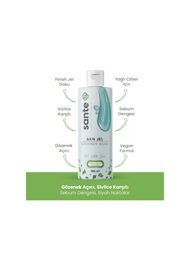 Sante Plus Akn Yüz Temizleme Jeli 150 ML