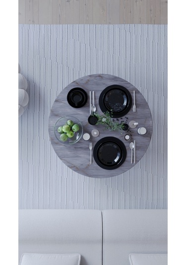 Mega Kozalak Katlanabilir Yuvarlak Şık Yer Sofrası Yer Masası