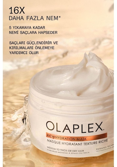 Olaplex Rich Hydration Hair Mask 200 Ml Nemlendirici Saç Maskesi