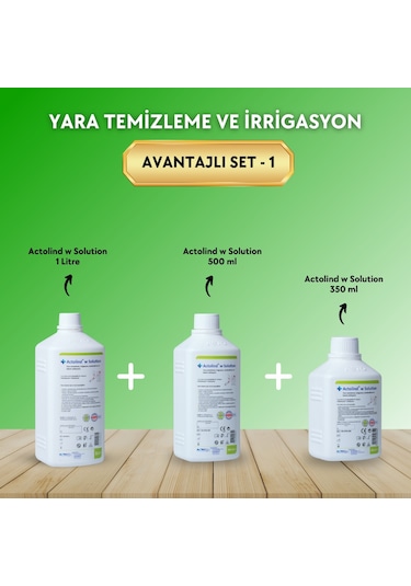 Actolind W Solution Yara Solüsyonu 1 L + 500 ML + 350 ML