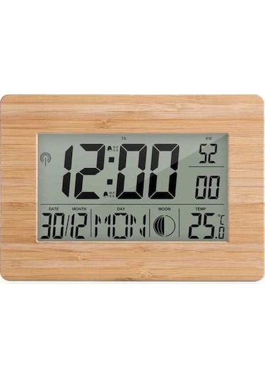 Trendooze Takvim, Sıcaklık Saati Haki Haki Göstergeli Ekranlı Dijital Çift Büyük Atom Alarm, - Dp Haki