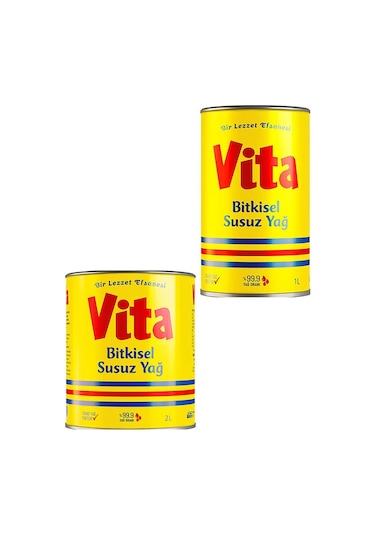 VITA BITKISEL SUSUZ MARGARIN 2 L + 1 L