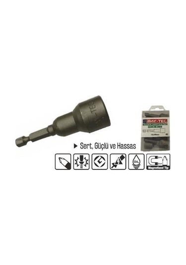 Bay-Tec MU2170 Manyetik Somun Adaptörü 8x45Mm 12 Parça