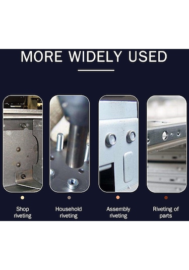 Jms 86 Adet Perçin Somunu Araç Seti Seti Kör Perçin Somunu El Perçinleme Anahtarı Dişli Ekleme Aracı Perçin Somunu Tabancası