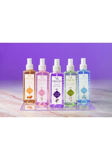 Volkan Ates Natural & Beauty 5'li Parfümlü Kolonya Seti 150 Ml