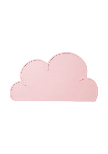 Sones Çocuk Bulutu Silikon Yer Matı Su Geçirmez Çevre Koruma Öğrenci Masa Matı, Renk: Koyu Pembe