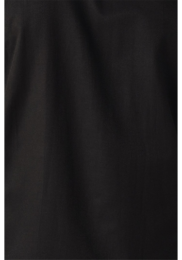 SÜVARİ Siyah Regular Armürlü Klasik Yaka Gömlek Siyah