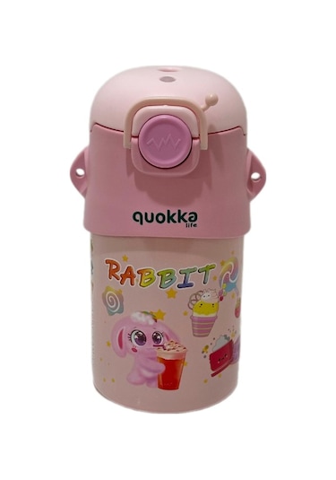 Taros Matara 500 Ml Pembe Life Figürlü Anımals Çelik Pembe