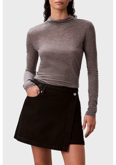 Calvin Klein Bayan Etek Lv047d777g Twm Siyah Siyah