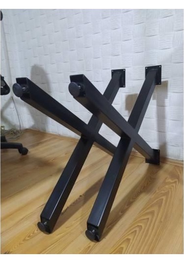 Abronyahediye X Metal Masa Ayağı 2 Adet En 60Cm Boy 72Cm 50X50 Profil Abronya