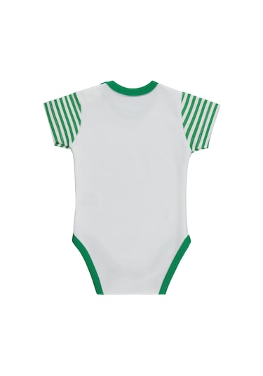 Nova Baby Karpuz Kokulu Kısa Kol 1-9 Ay Çıtçıtlı Badi - Ekru