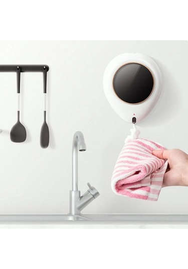 Tongxida 300ml Otomatik Banyo Sabunlar Sıvı Dağıtıcı Akıllı Şampuan Asılı Beyaz Beyaz