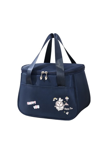 Jian Fan Karikatürlü Eğlenceli Is Koruma Çantası Yemek Kutusu-gri Gri