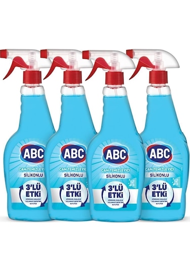 Cam Temizleyici Silikonlu 500ml X4